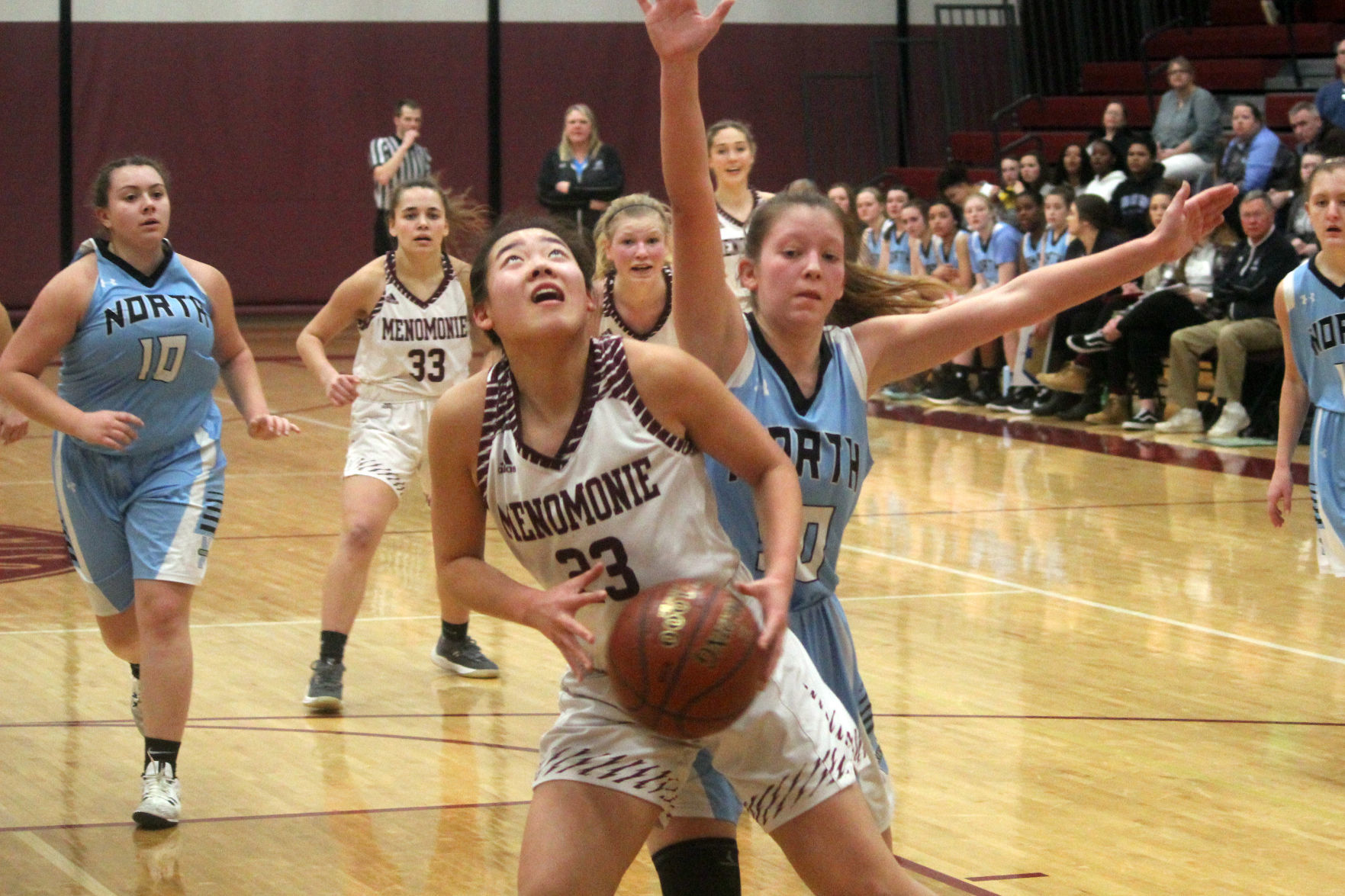 Eau Claire North at Menomonie girls basketball 2-13-20